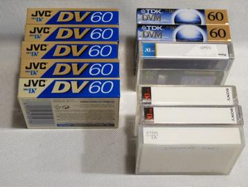 6x JVC MiniDV cassettes 60m sealed nieuw, 2x TDK DVM 60m sea beschikbaar voor biedingen