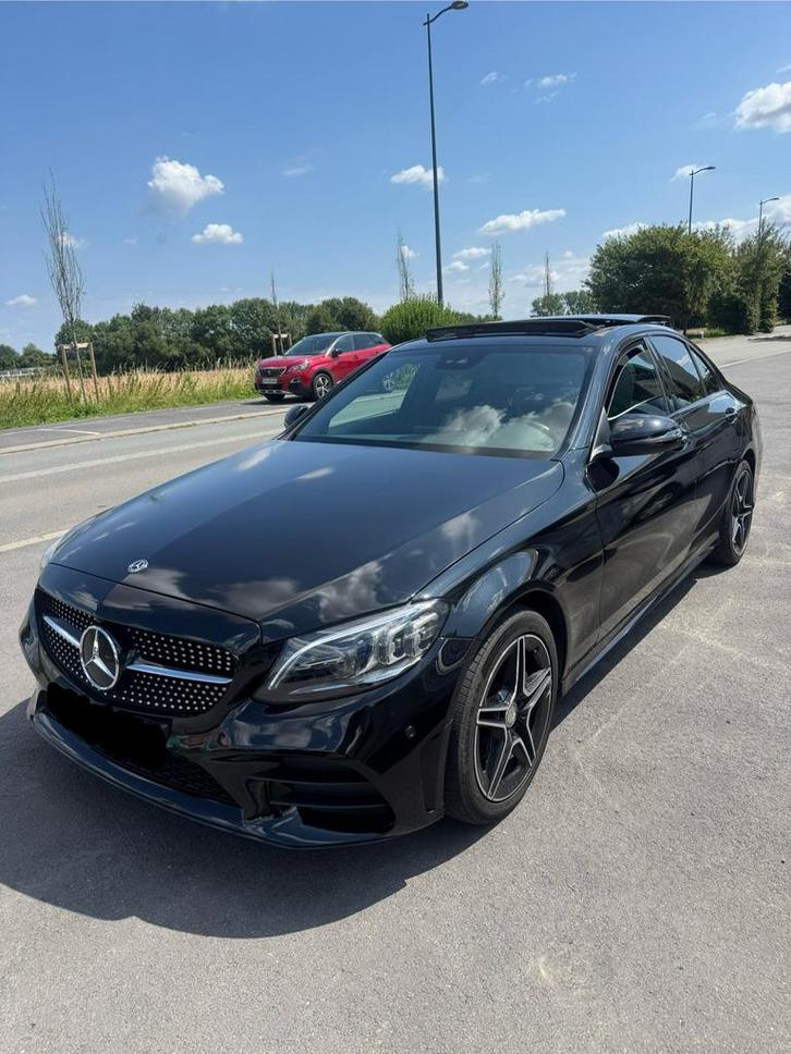 Mercedes c classe 200d amg-line 104000km, Auto's, Mercedes-Benz, Particulier, C-Klasse, Diesel, Berline, 5 deurs, Automaat, Zwart