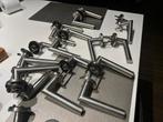 Lot deurklinken 19 mm RVS inox. 11 stuks, Doe-het-zelf en Bouw, Ophalen, Gebruikt, Inox