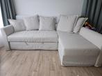 IKEA HOLMSUND hoek-slaapbank-bed & opbergruimte, Ophalen, 125 tot 150 cm, Hoekbank, Driepersoons