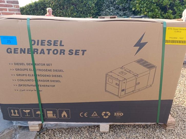 stroomgenerator, Doe-het-zelf en Bouw, Aggregaten, Nieuw, Dieselolie, 10 tot 30 kVA, Ophalen