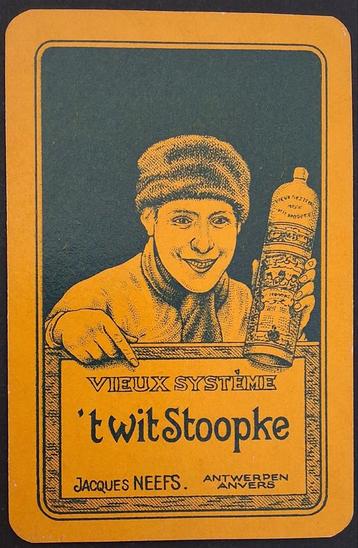 1 Speelkaart 't Wit Stoopke, Enlèvement ou Envoi, Comme neuf