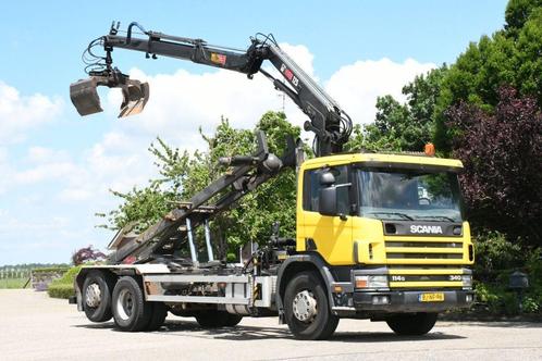 Scania R114-340 6x2 !KRAAN/CONTAINER/KABEL!MANUELL!, Autos, Camions, Entreprise, Achat, ABS, Vitres électriques, Radio, Scania