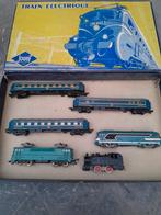 Lot train Jouef locomotieven en auto's met historische doos, Ophalen of Verzenden, Gebruikt, Treinset, Jouef