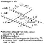 keramische kookplaat, Ophalen, Gebruikt, 4 kookzones, Energieklasse A of zuiniger
