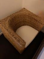 Rieten stoel, Huis en Inrichting, Fauteuils, Ophalen, Minder dan 75 cm, Riet of Rotan, Zo goed als nieuw