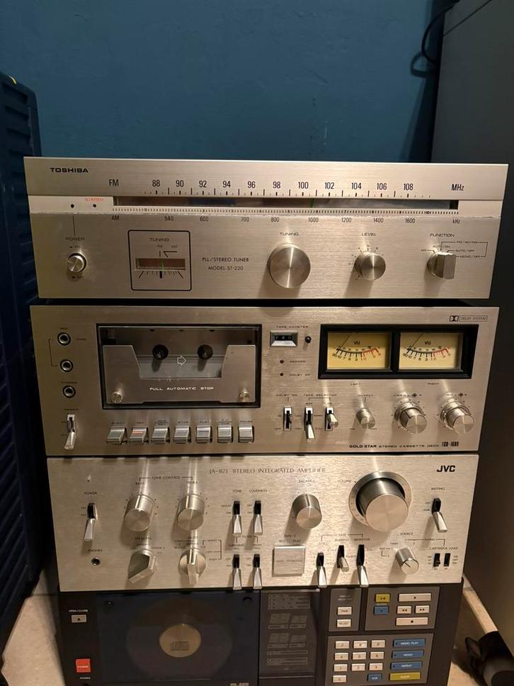 SET TUNER DECK MONSTER versterker JVC JA S71, Audio, Tv en Foto, Versterkers en Ontvangers, JVC, Ophalen
