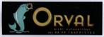 Bier van R.P. Trappist - Reclamebord van Orval, Verzamelen, Biermerken, Ophalen of Verzenden, Gebruikt, Reclamebord, Plaat of Schild