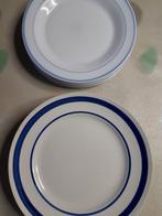 12 dessertborden 6 donker blauwe rand en 6 licht blauw, Huis en Inrichting, Ophalen of Verzenden
