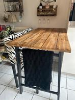 Eettafel bar met twee rofra krukken, Huis en Inrichting, Barren, Ophalen, Zo goed als nieuw