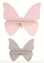 wandplankjes kinderkamer vlinder vorm roze, Kinderen en Baby's, Kinderkamer | Inrichting en Decoratie, Nieuw, Ophalen of Verzenden