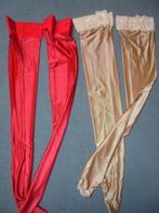 3 paar satijn  jarretel panty's, Verzenden, Nieuw, Maat 36/38 (S), Panty