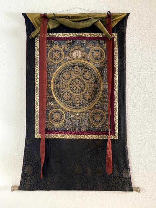 Nepal Thangka, Antiek en Kunst, Kunst | Schilderijen | Klassiek, Ophalen of Verzenden