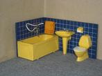 Lundby hoekbadkamer, Verzamelen, Poppenhuizen en Toebehoren, Ophalen of Verzenden, Gebruikt