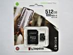 Carte micro SD Kingston 512 Go neuve, SD, Kingston, Caméra vidéo, Envoi