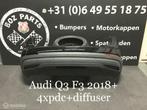 AUDI Q3 F3 ACHTERBUMPER MET DIFFUSER 2018-2022 ORIGINEEL, Pare-chocs, Utilisé, Enlèvement ou Envoi, Arrière