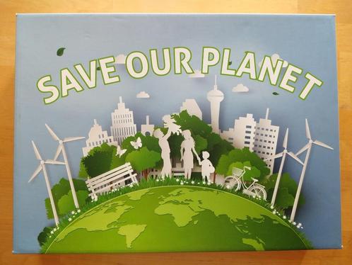 Spel 'save our planet', Hobby en Vrije tijd, Gezelschapsspellen | Bordspellen, Zo goed als nieuw, Een of twee spelers, Drie of vier spelers