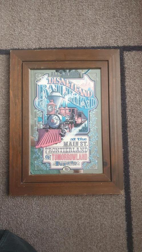 Disney spiegel 'DISNEYLAND RAILROAD' erg oud verzamelobject, Verzamelen, Disney, Zo goed als nieuw, Ophalen