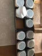 12 Aperitiefkommetjes leeuwenkopjes, Huis en Inrichting, Ophalen, Zo goed als nieuw, Porselein