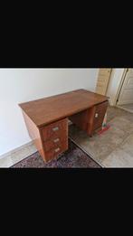 Vintage  bureau volhout, Ophalen, Gebruikt, Bureau