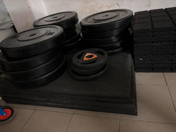 Poids CrossFit / deadlift + materiel, Sport en Fitness, Fitnessmaterialen, Zo goed als nieuw, Ophalen