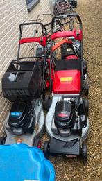 Lot grasmaaiers, Ophalen, Cirkelmaaier, Gebruikt, Opvangbak