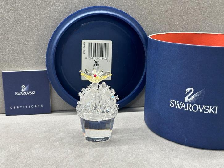 Swarovski bloeiende Cactus, Verzamelen, Swarovski, Nieuw, Figuurtje, Ophalen of Verzenden