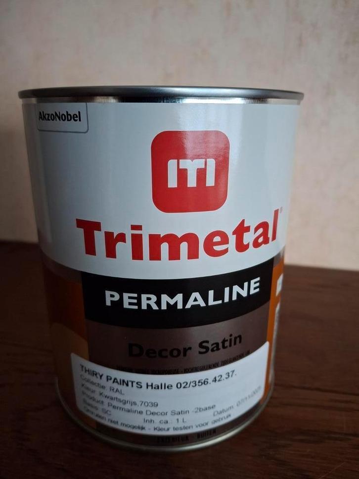 Grijze verf voor buitenhoutwerk, Doe-het-zelf en Bouw, Verf, Beits en Lak, Nieuw, Verf, Minder dan 5 liter, Grijs, Ophalen of Verzenden