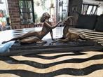 bronzen art deco beeld, Antiek en Kunst, Ophalen, Brons