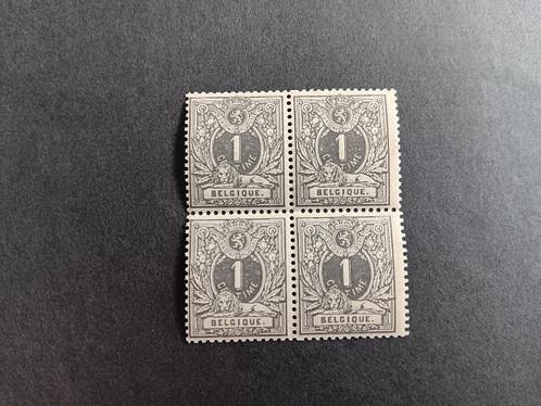 België - Liggende leeuw OBP 43 in blok van 4 postfris (MNH), Postzegels en Munten, Postzegels | Europa | België, Postfris, Postfris