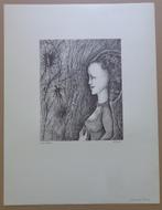 ARMAND SIMON / SURREALISME / ZW-W LITHO / 66x50cm / SIG, Ophalen of Verzenden