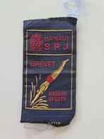 Brevet de natation Vintage Ecusson Hainaut S.P.J. - Nageur S, Enlèvement ou Envoi, Utilisé, Autres types