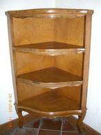 Encoignure placage noyer et bois 44x44 cm, Maison & Meubles, Enlèvement, Utilisé