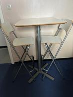 Hoge tafel en twee hoge stoelen, Ophalen, Gebruikt