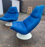 1 x Artifort Geoffrey Harcourt F510 design fauteuil blauw, Huis en Inrichting, Fauteuils, Ophalen of Verzenden, Zo goed als nieuw