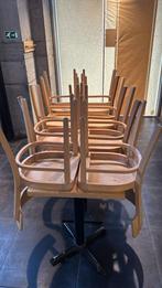 Set van Horeca Tafels en Stoelen – Massief Hout & Metaal., Ophalen of Verzenden, Zo goed als nieuw