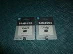2 x Samsung 64 GB Micro SD kaarten, Audio, Tv en Foto, Foto | Geheugenkaarten, SDXC, Nieuw, Ophalen of Verzenden, Overige