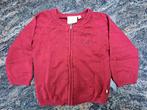 t 86 Gilet tricoté rouge avec fermeture éclair silhouette d, Comme neuf, Noukie's, Garçon ou Fille, Pull ou Veste