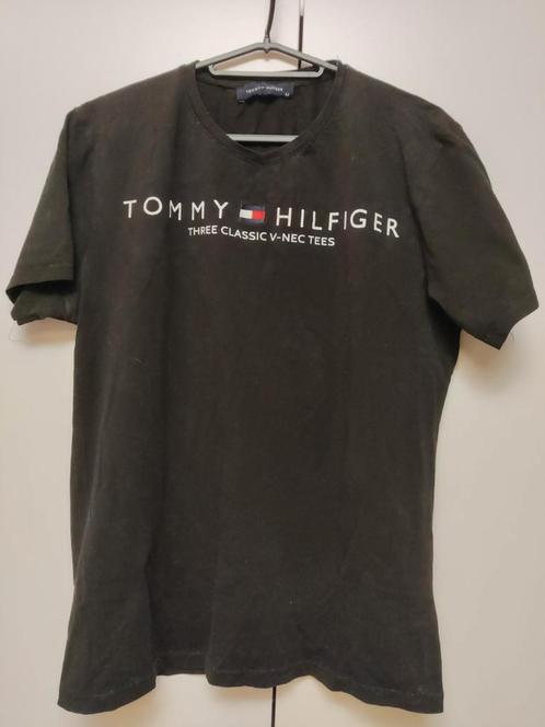 Black shirt Tommy Hilfiger, Kleding | Heren, T-shirts, Gedragen, Maat 48/50 (M), Zwart, Ophalen of Verzenden