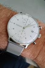 Junghans chronoscoop Max Bill, Handtassen en Accessoires, Staal, Gebruikt, Staal, Polshorloge