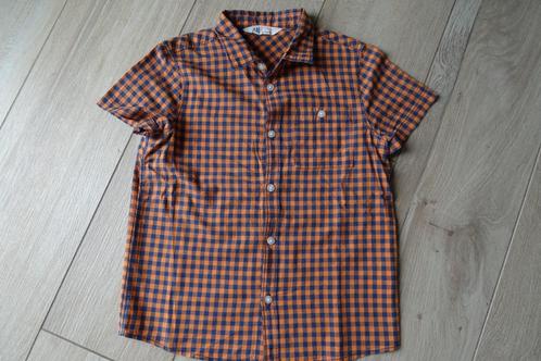 Geruit hemd H&M korte mouw maat 128, Kinderen en Baby's, Kinderkleding | Maat 128, Gebruikt, Jongen, Overhemd of Blouse, Ophalen of Verzenden