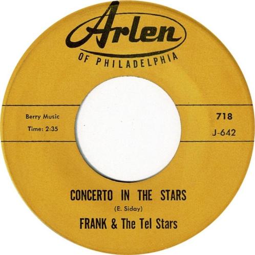 Frank & The Tel Stars – Concerto In The Stars " Popcorn ", CD & DVD, Vinyles Singles, Utilisé, Single, Autres genres, 7 pouces