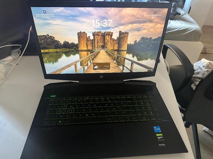 HP pavilion 17 gaming laptop zwart, Computers en Software, Windows Laptops, Zo goed als nieuw, 17 inch of meer, SSD, 3 tot 4 Ghz