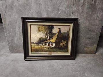 Schilderij van J. Nicasi in mooi antiek kader beschikbaar voor biedingen