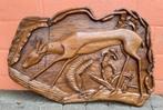 A vendre : sculpture sur bois du Congo Belge - "Antilope", Antiquités & Art, Enlèvement