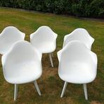 kunststof stoelen, Huis en Inrichting, Stoelen, Ophalen, Kunststof, Gebruikt, Wit