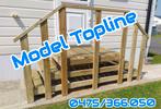 Houten opstaptrappen voor Stacaravans/Chalets