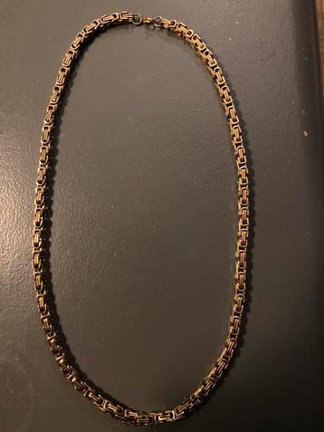 Koningsketting Doublé. 6 mm 70 cm.  beschikbaar voor biedingen