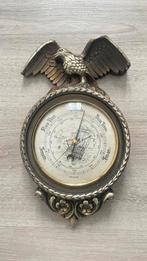 Baromètre mural vintage belge – Décor aigle et voilier, Ophalen of Verzenden, Gebruikt, Barometer
