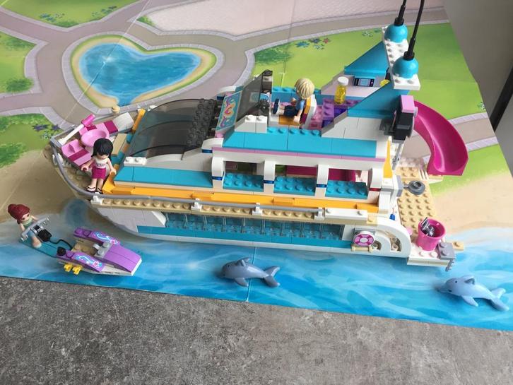 41015 lego friends dolfijn cruiser, Kinderen en Baby's, Speelgoed | Duplo en Lego, Zo goed als nieuw, Lego, Ophalen